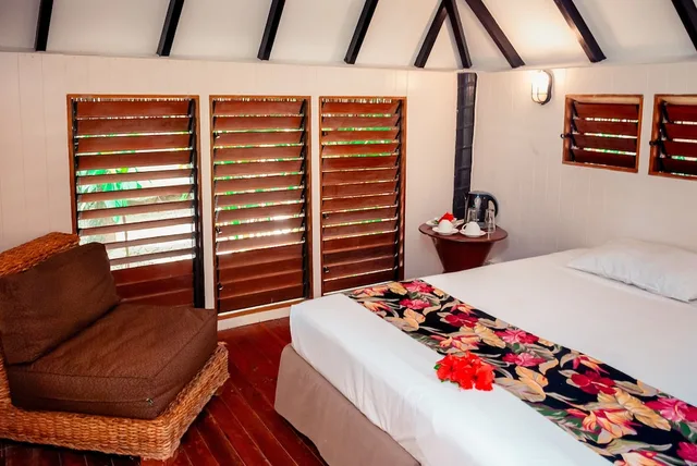 Garden, Bure, Double Bed، Likuri Island Resort Fiji 5/6