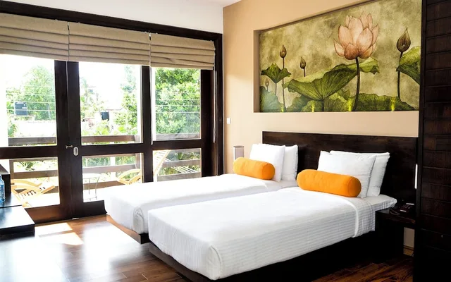 غرفة ديلوكس بسريرين منفصلين بشرفة، Terrace Green Hotel 9/10