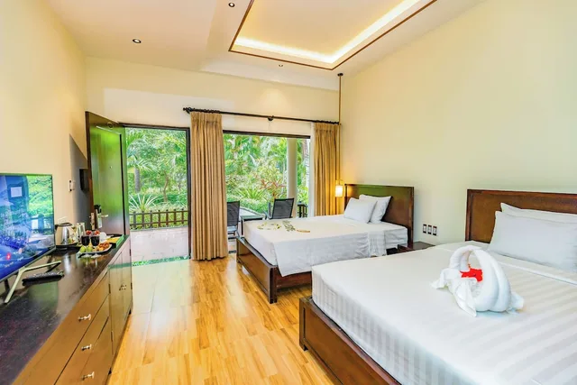 بنغل بسرير كينج بإطلالة على الحديقة، Diamond Bay Resort & Spa 5/10