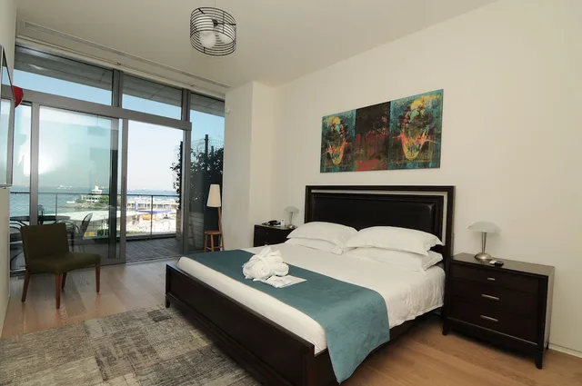 1 Bedroom, Family, Apartment, Murphy Bed, Marina View, Sofa، Atakoy Marina Park Residences 2/10
