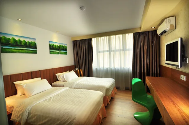 غرفة ديلوكس بسريرين منفصلين، Ipoh French Hotel 1/3