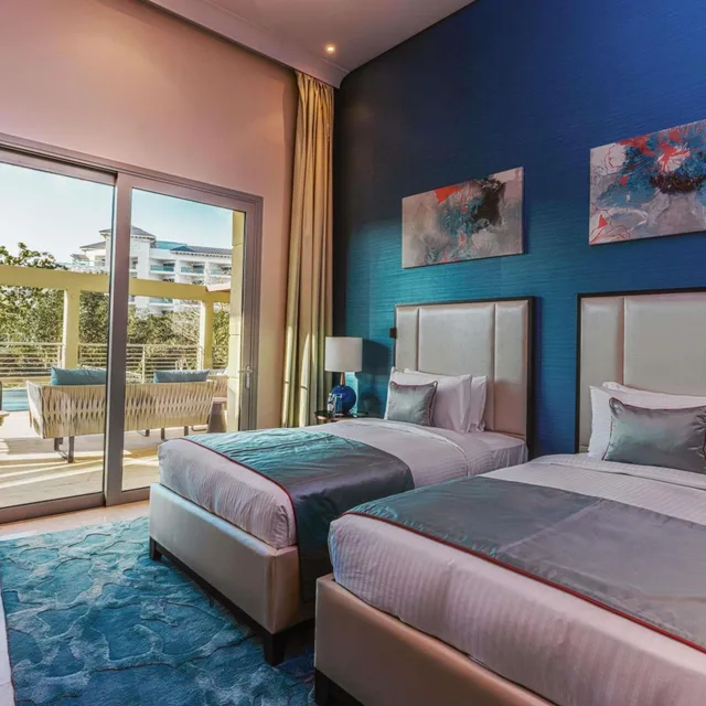 جناح بسرير فردي بـ4 غرف نوم بمسبح خاص، Rixos the Palm Hotel Suites Ultra All Inclusive 2/7