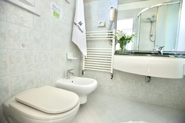 غرفة أساسية بسريرين منفصلين بشرفة، Hotel Maestri 10/10