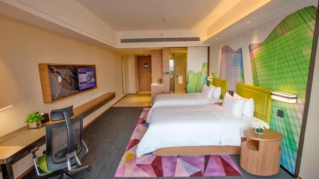 غرفة ديلوكس بسريرين منفصلين، Hampton By Hilton Shunde Longjiang 1/1