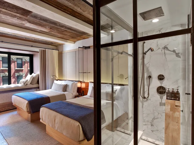 غرفة بسريرين مزدوجين، 1 Hotel Central Park 3/7