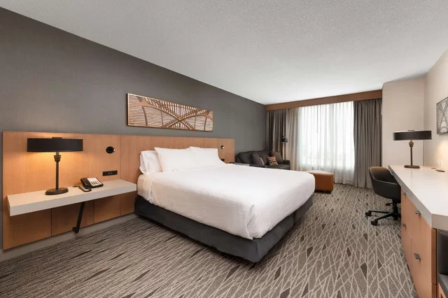 غرفة ديلوكس بسرير كينج مع أريكة، Hilton Garden Inn Toronto Airport 1/7