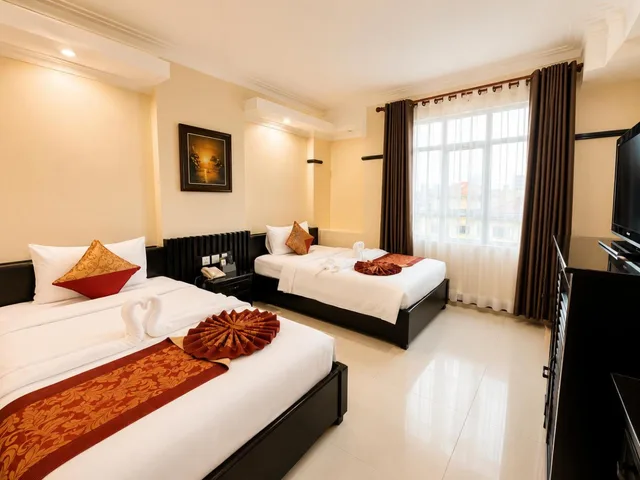 غرفة ديلوكس بسريرين منفصلين بإطلالة على المدينة، SALITA HOTEL 4/10