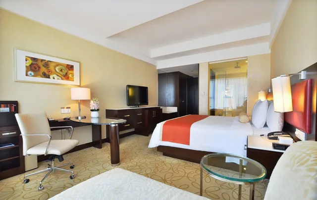 غرفة بريميير بسرير كينج بإطلالة على المدينة، Courtyard Hangzhou Wulin 5/8