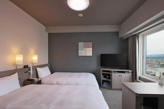 غرفة بسريرين منفصلين، Hotel Route Inn Grand Nakano Obuse 1/2