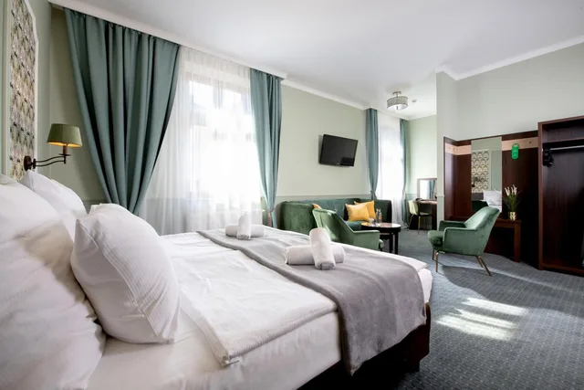 غرفة ديلوكس بسرير مزدوج أو سريرين منفصلين، Hotel Amber 1/5