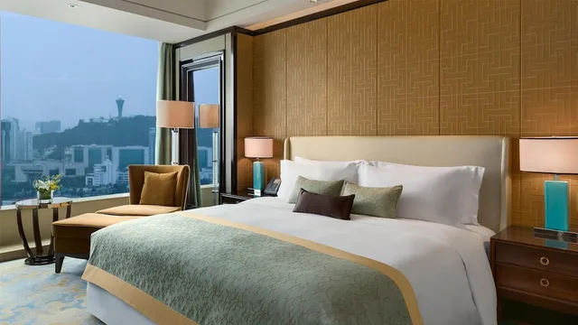 جناح ديلوكس بسرير كينج بإطلالة على المدينة بحوض استحمام، Kempinski Hotel Xiamen 2/4
