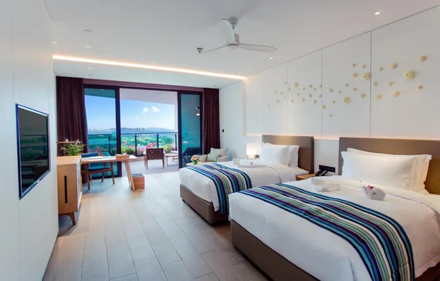 غرفة سوبيريور بسريرين منفصلين بإطلالة على البحر، Sanya Conifer Resort 2/5