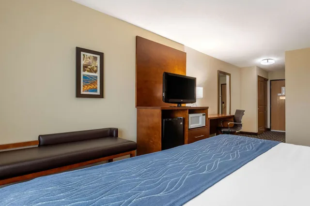غرفة مفردة بسرير كينج مع أريكة، Comfort Inn Story City 1/6
