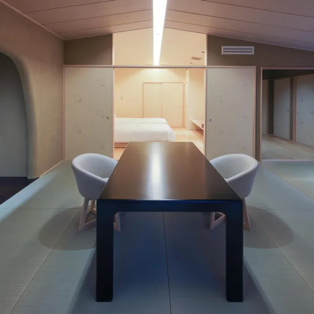 غرفة بسريرين منفصلين، Tsukihitei Ryokan 4/4