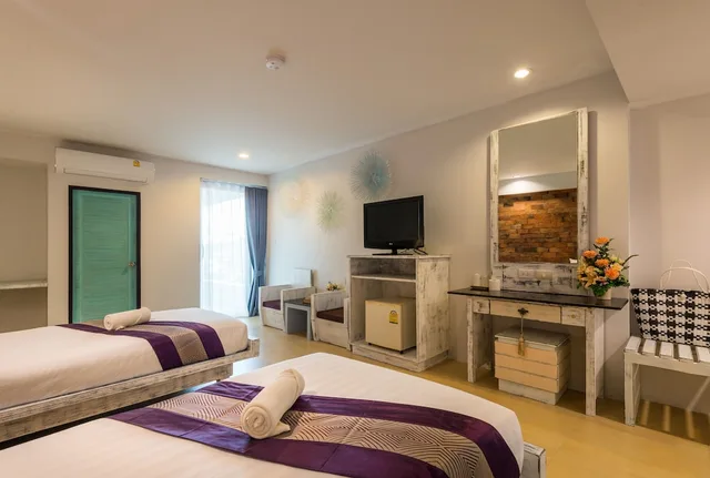 غرفة ديلوكس بسرير مزدوج، Baan Bandalay Hotel 5/8