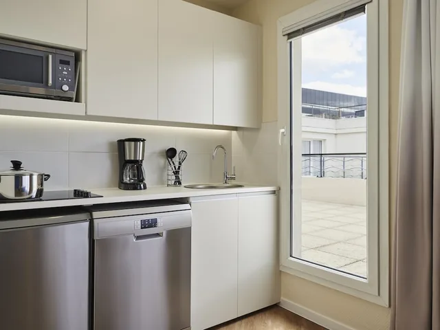 شقة بسريرين مزدوجين بغرفة نوم واحدة، Adagio Paris Porte De Versailles 7/8