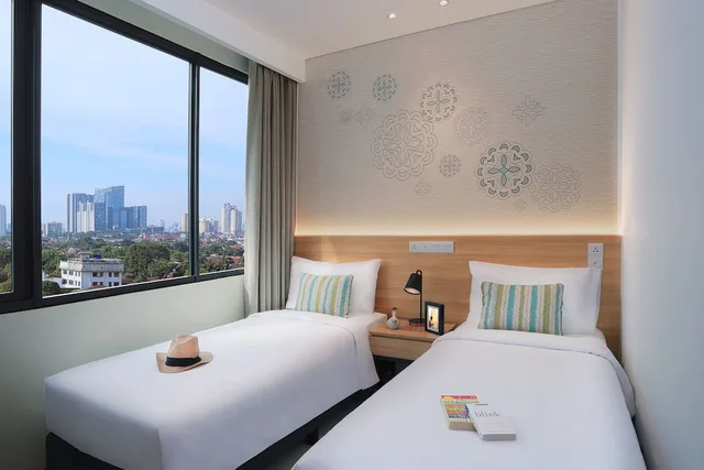 شقة ديلوكس بسرير كينج وسرير كوين بغرفتي نوم، Citadines Gatot Subroto Jakarta 2/8