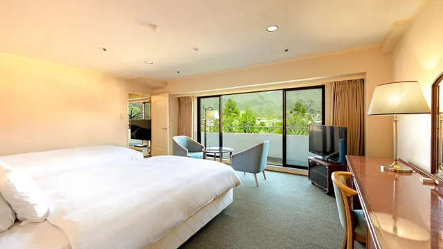 Suite, 2 Double and Twin Beds، EN Resort Re'Cove Hakone 1/1