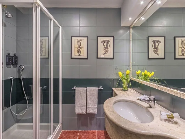 غرفة كلاسيكية مفردة بسرير مزدوج، Grand Hotel Villa Politi 6/6