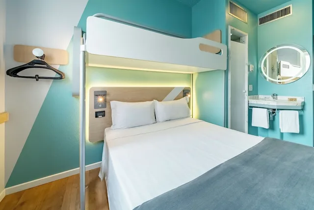 غرفة سوبيريور ثلاثية بسرير مزدوج وسرير بطابقين، Ibis Budget Sao Paulo Jardins 5/10