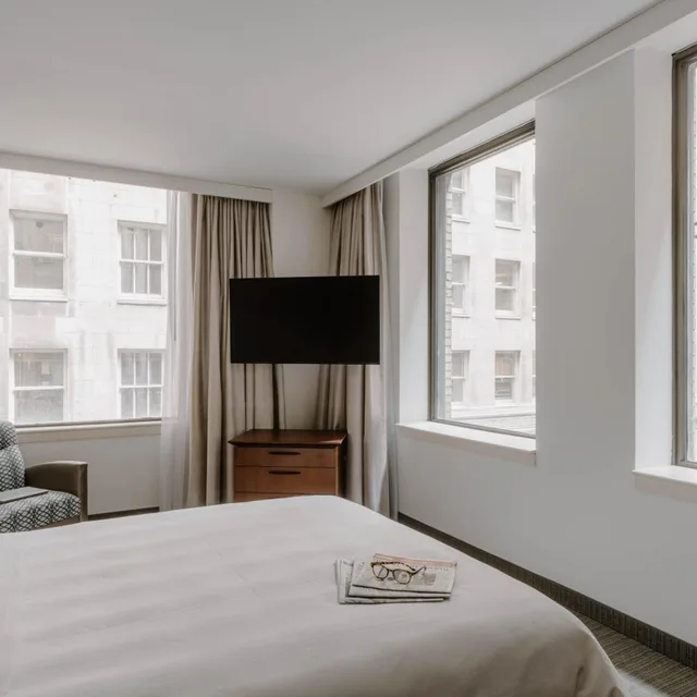غرفة سوبيريور بسرير كوين، Club Quarters Central Loop 3/7