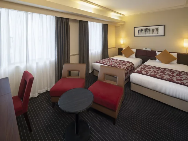 غرفة ديلوكس بسريرين منفصلين لغير المدخنين، Art Hotel Joetsu 3/3