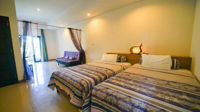 غرفة ديلوكس بسرير مزدوج أو سريرين منفصلين، Hotel Alit S Beach 2/10