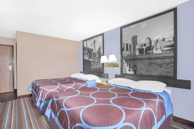 غرفة قياسية بسريرين كوين، Super 8 by Wyndham Havre De Grace Aberdeen Area 6/7