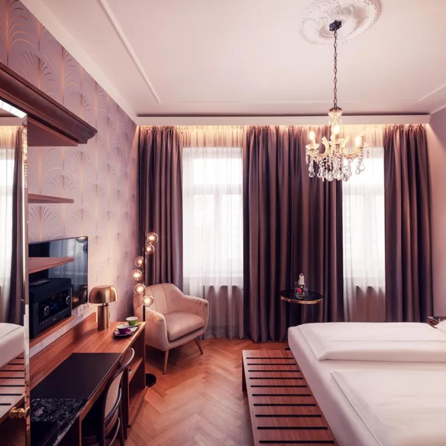 غرفة كلاسيكية بسرير كينج، Boutique Hotel Donauwalzer 4/10