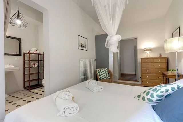 شقة بسريرين كوين بغرفتي نوم مع أريكة، Mamo Florence - Nori Apartment 6/10