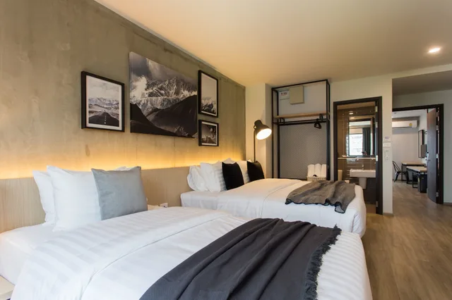 غرفة ثلاثية بسرير كينج وسرير فردي، The Journey Hotel Bangna 2/4