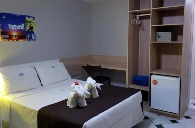 غرفة ديلوكس بسرير مزدوج بشرفة، Hotel Enseada Dos Corais 2/3