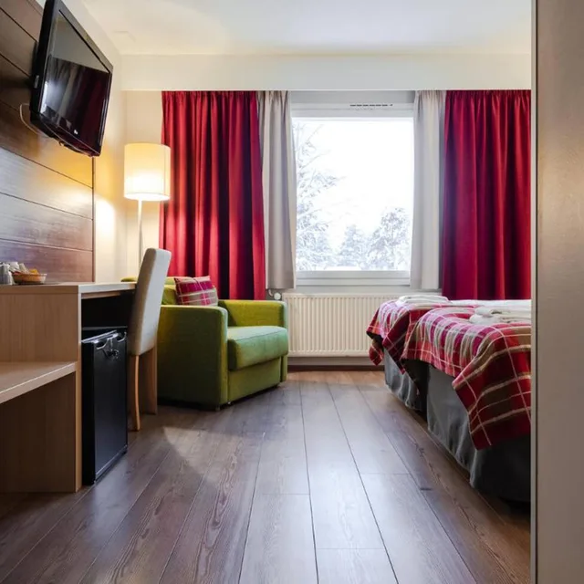 Room, Twin Beds, Sauna، Lapland Hotels Sirkantahti 6/10