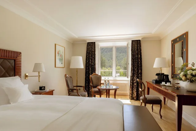 غرفة ديلوكس مفردة بسرير كوين، Grand Hotel Kronenhof 1/9