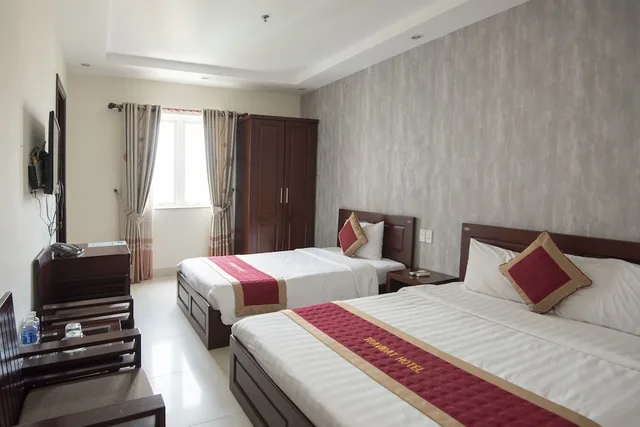 غرفة عائلية بسريرين مزدوجين بحوض استحمام، Da Nang Port Hotel 3/4