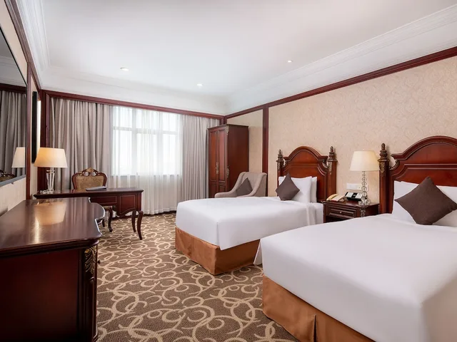 غرفة ديلوكس بسريرين منفصلين، Wyndham Shanghai Hongqiao 2/4