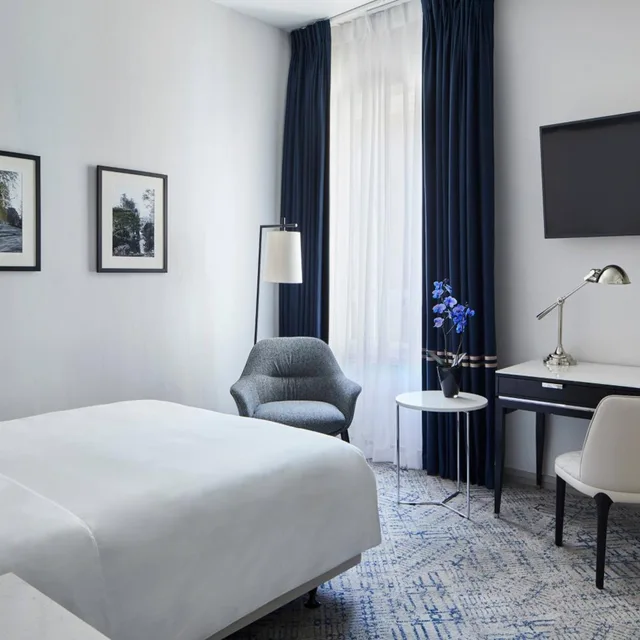 غرفة كلاسيكية بسرير كوين، Marriott London Hotel Grosvenor Square 2/9