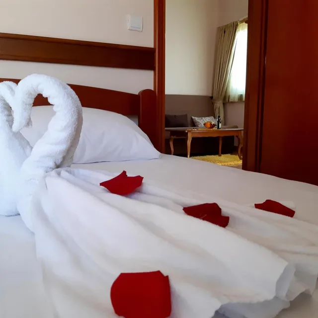 جناح بسرير مزدوج بإطلالة على البحر بشرفة، Garni Hotel Koral 2/4