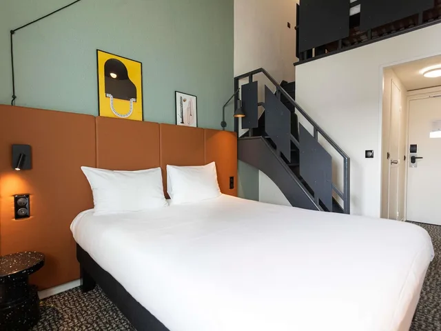 دوبلكس قياسي بسرير مزدوج وسريرين منفصلين، Ibis Granville Port De Plaisance 4/8