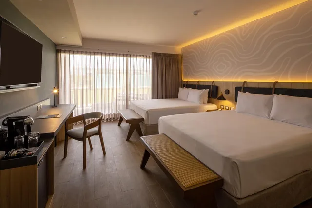 جناح ديلوكس بسريرين منفصلين بإطلالة على الحديقة، Aranwa Paracas Resort & Spa 1/3
