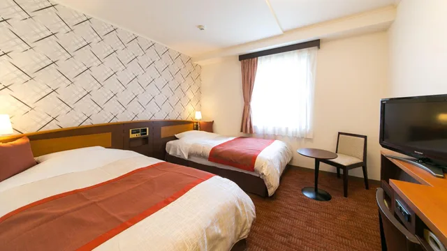 غرفة قياسية بسريرين منفصلين للمدخنين، Hotel New Ueno 1/1