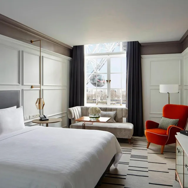 غرفة سوبيريور بسرير كينج بإطلالة، London Marriott County Hall 2/6