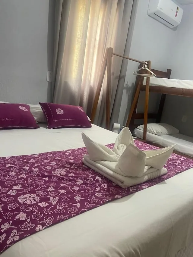 غرفة اقتصادية رباعية بسرير مزدوج وسرير بطابقين، POUSADA SAO JORGE BONITO 1/10