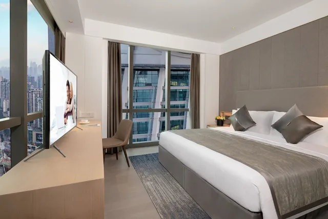 غرفة ديلوكس بسريرين كينج بغرفتي نوم، Ascott Raffles City Chongqing 3/10
