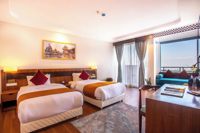 غرفة ديلوكس بسريرين منفصلين، Hotel Sarathi 2/4