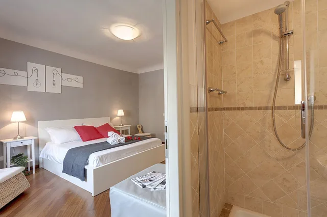 شقة بسرير كوين بغرفة نوم واحدة مع أريكة، Mamo Florence - Espresso Apartment 2/4