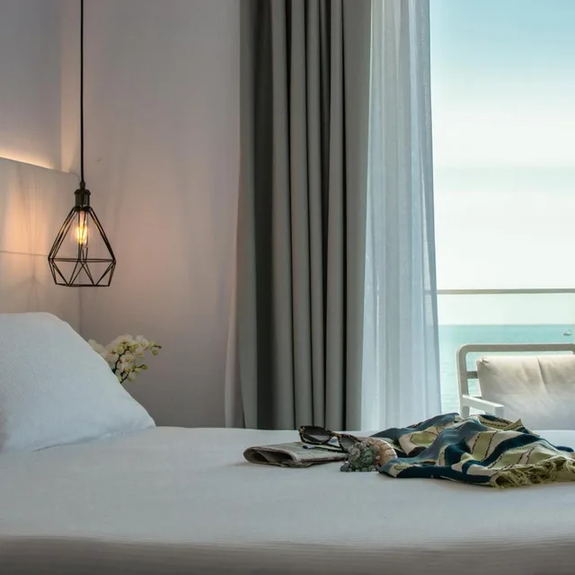 غرفة ديلوكس بسرير مزدوج أو سريرين منفصلين بإطلالة على البحر، Hotel Elite 6/6