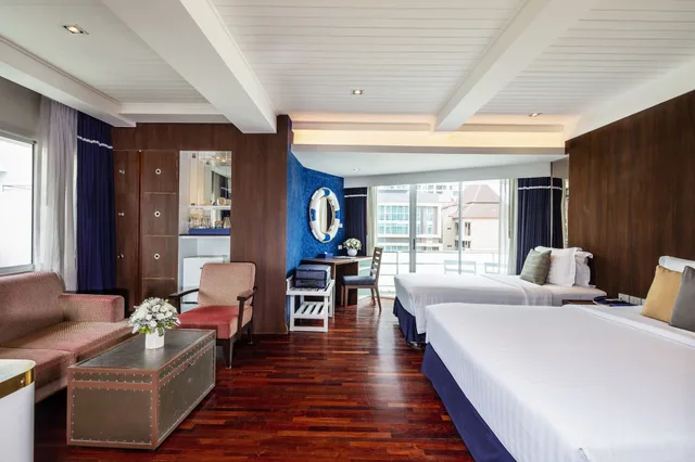 غرفة عائلية بسرير مزدوج وسرير فردي، The Cruise Hotel 6/10