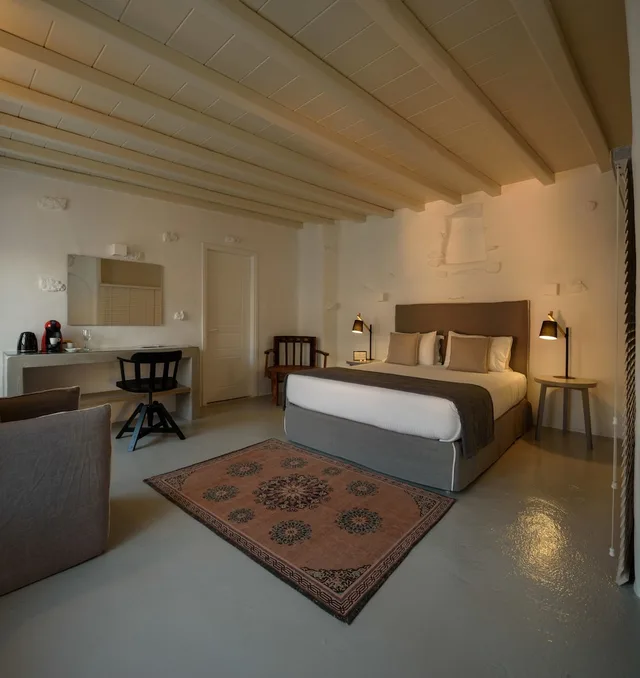 Senior, Suite, Double Bed, Sea View, Sofa، Cova Mykonos Suites 1/3