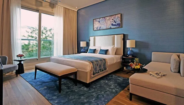 جناح بسرير فردي بـ4 غرف نوم بمسبح خاص، Rixos the Palm Hotel Suites Ultra All Inclusive 4/7